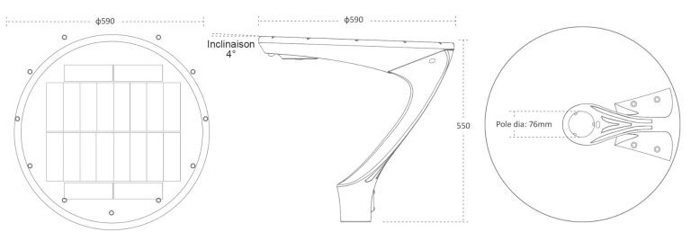 Dimensions tête THEMIS